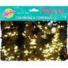 Stnux Torebka cekinowa złoto-juoda