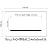Home4You Stogelis supynėms MONTREAL 2, 160X190cm, rudas