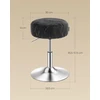 STOOL CHAIR MAKEUP taburetė MIGAMOJOJE MODERNINĖ JUODA