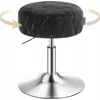 STOOL CHAIR MAKEUP taburetė MIGAMOJOJE MODERNINĖ JUODA