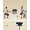 STOOL CHAIR MAKEUP taburetė MIGAMOJOJE MODERNINĖ JUODA