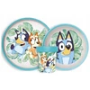 Stor Bluey mikrobangų pusryčių rinkinys. Neslystanti lėkštė + dubuo + puodelis