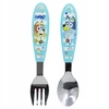 Stor Bluey Yummy Ergonomic metalinių stalo įrankių rinkinys - 2 vnt