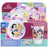 Stor Disney princesės pusryčių rinkinys lėkštės dubenėlio stalo įrankių puodelis
