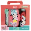 Stor Kombinacija pietų dėžutė + gertuvė + įrankiai - MINNIE - Rožinė - Stačiakampė - Vaikams - Tinka indaplovėms