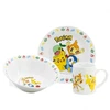 Stor Pokemon Happy Fun Keraminis rinkinys vaikams, puodelis, dubuo, lėkštė, dovana