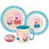 Stor Vakarienės rinkinio lėkštė, dubuo, puodelis, 350 ml, „Peppa Pig 3in1“