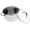 STORDAS Plieninis PUODAS 5x DUGNIS su DANGIU 5,5L 24cm INDUKCINĖS Dujos 8109/24