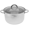 STORDAS Plieninis PUODAS 5x DUGNIS su DANGIU 5,5L 24cm INDUKCINĖS Dujos 8109/24