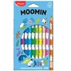 STORIOS ERGONOMIKOS kreidelės Maped Jumbo MOOMINS 12 spalvų vaikams 2+