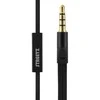 STREETZ ausinės, su mikrofonu, 3.5mm, juodos HL-W102