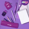 Strigo ovalus silikoninis penalas, violetinis