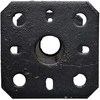 Stulpelių pagrindas Grundline 80x80x100x5mm juodas