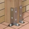 Stulpelių pagrindas PSB 75 Grundline 75x75x200x3mm