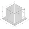 Stulpelių pagrindas PSPA 150 Grundline 152x150x2mm