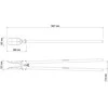 Stulpų duobių kasimo instrumentas Tramontina 10x11x140cm medinė rankena
