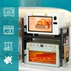 Stumdomoji VIRTUVĖS MIKROBANGŲ KROSNELĖS RANKENA, Juodas PLIENAS 30KG