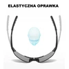 Stylion Sportiniai akiniai nuo saulės Uv400, balti su raudona, su dėklu