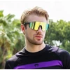 Stylion Sportiniai saulės akiniai SVM-11, UV400, juodi su mėlynais veidrodiniais lęšiais