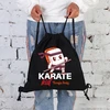 Stylovegifts Juodas KURIŠINĖS KREPŠELIS Vaikams Batams Treniruotės Mokykliniam karatė vaikui VARDAS