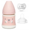 SUAVINEX BOTTLE 150ml HYGGE Rožinis + SX PRO čiulptukas + čiulptukas 0-6m RINKINYS