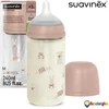 Suavinex stiklinis buteliukas nuo pilvo dieglių SX Pro 240 ml vidutinio srauto M 3m+