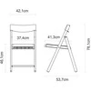 Sudedamas krėslas Tramontina 42.5x54.2x78.6cm medinis/plast.