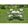 Sudedamas stalas 80x80x74cm baltas