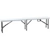 Sudedamas suolas 180x25x43cm baltas