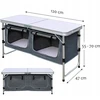 Sulankstoma kempingo spintelė 120 cm – „Premium Mobile Tourist Kitchen“.