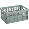 Sulankstoma plastikinė dėžė M Plast Team 16.3/3.5x35.5x24.2cm pilkai žalia