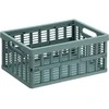 Sulankstoma plastikinė dėžė S Plast Team 10.93x23.9x17.6cm pilkai žalia