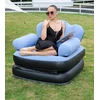 Sulankstoma pripučiama sofa su kojiniu pompa.