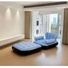 Sulankstoma pripučiama sofa su kojiniu pompa.