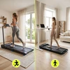 Sulankstomas namų bėgimo takelis HyperMotion 2 viename, juodas, iki 10 km/h