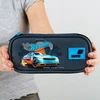 Sulankstomas pieštukų dėklas berniukams, mokyklinis mėlynas Hot Wheels Kite
