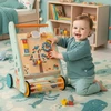 Sun Baby Medinė kūdikio stūmimo lenta Walker Sorter XXL