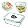 Superbutelki LUNCHBOX 630 ml STIKLINIS TAKAS, atsparus karščiui, tinkamas naudoti mikrobangų krosnelėje