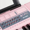Suprimo DIDELĖ KLAVIATŪRA ORGANINIS PIANO 61 KLAVIŠAS APŠVIETANTI LED KLAVIŠAI ROŽINIAI