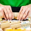 SUŠIŲ RINKINČIUI 10 ELEMENTŲ KILMĖS LAIKŠTELĖS ŠAUKŠTAI PEILIAI PRIEDAI