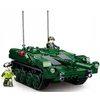 Švedijos tankas Strv 103 Klocki Sluban 692 el Model Bricks Army M38-B1010