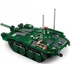 Švedijos tankas Strv 103 Klocki Sluban 692 el Model Bricks Army M38-B1010