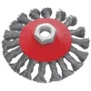 Šveitimo šepetys lėkštės tipo, kampiniam šlifuokliui, susuktos vielos (plienas) M14 Modeco Expert | d-150 mm