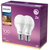 Šviesos diodų lemputė PHILIPS 13W (=100W) E27 A60 2700K 1521 lm 2vnt