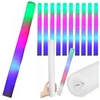 Šviesos kardas LED iš putplasčio, įvairiaspalvis, 47 cm, 10 vnt, 3 režimai