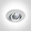 Bikuvalt 7W LED įleidžiamas pakreipiamas šviestuvas, baltas, 3000K, 11107B/W/W