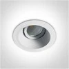 Bikuvalt 7W LED įleidžiamas pakreipiamas šviestuvas, baltas, 3000K, 11107FD/W/W