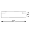 8W INSIGHT PLX šviestuvas į magnetines sistemas, 3000K, juodas, 205mm