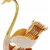 "Swan" stalo reikmenų laikiklis pagrindo laikymo dėžutė "Silverware Caddy Gold" stalo įrankių rinkinys