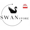 Swanstore Muslininis, medvilninis, mėlynas seilinukas kūdikiui, užsegamas užtrauktuku